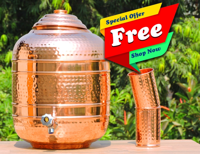 Copper water sale dispenser 20 ltr