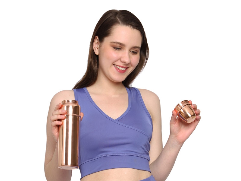Thermos Style Buy Pure Copper Yoga Water Bottle Online India