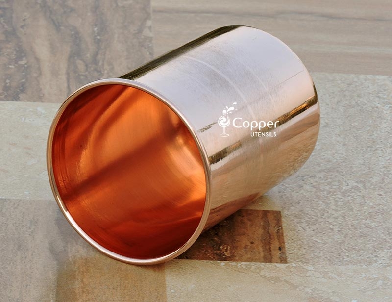 Pure Copper Water Glass, Good Looking, Portable, Ayurveda Way For Health