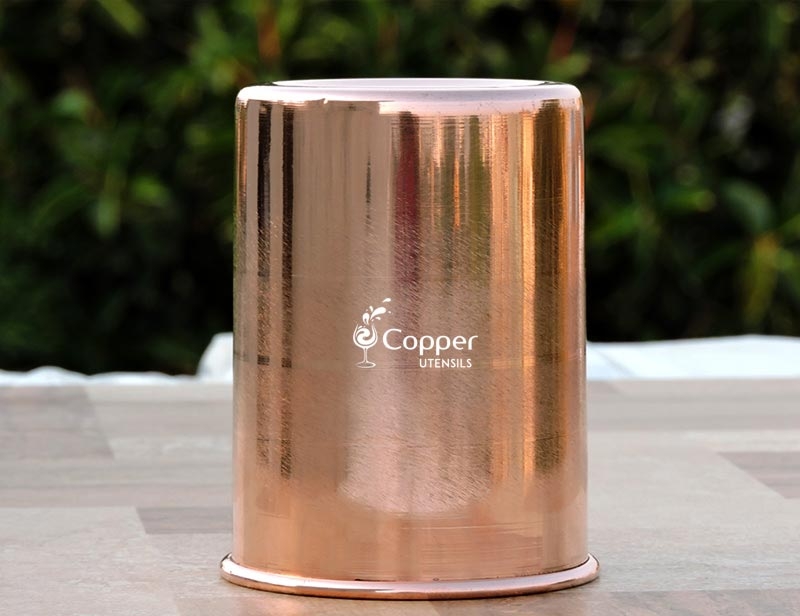 Pure Copper Water Glass, Good Looking, Portable, Ayurveda Way For Health