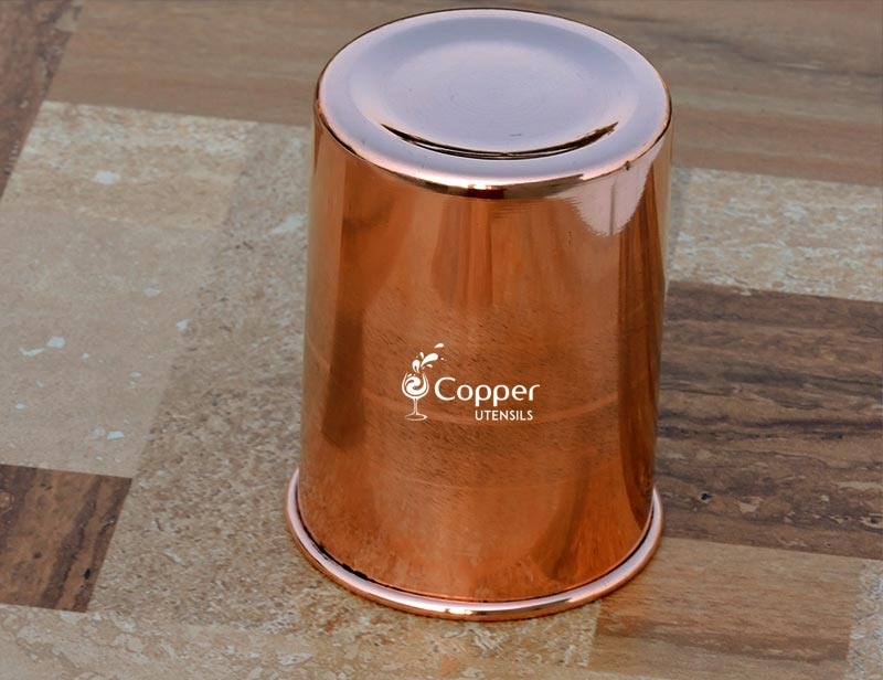 Pure Copper Water Glass, Good Looking, Portable, Ayurveda Way For