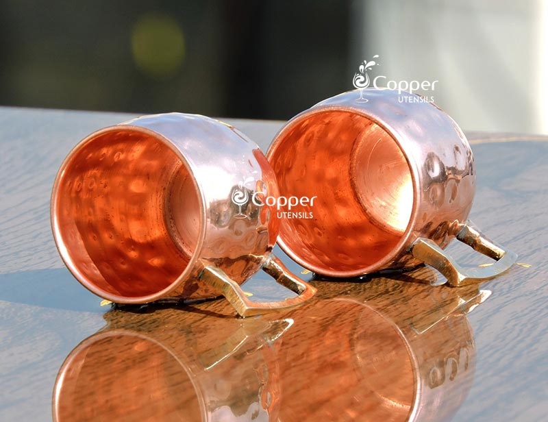 Hammered Copper Mug Set Of Two – Turkish Gift Buy