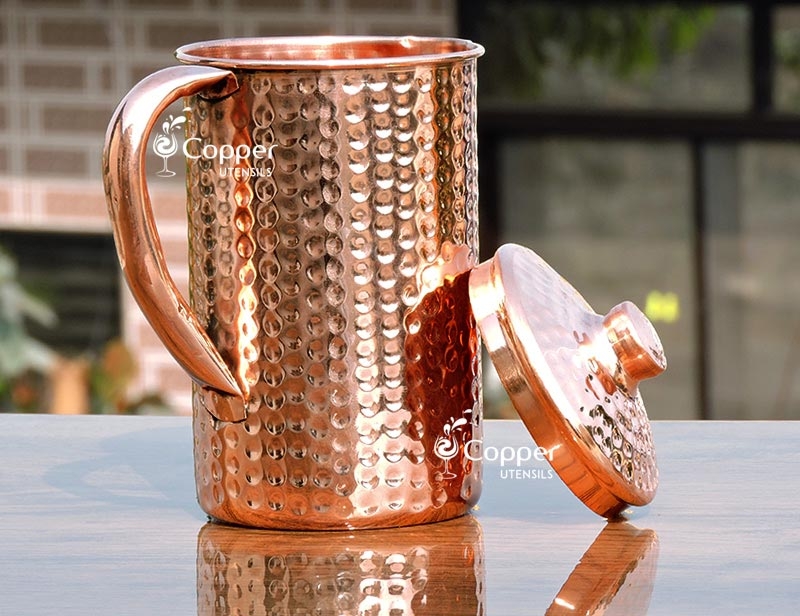 https://www.copperutensilonline.com/hand-beaten-pure-copper-jug-with-lid-for-storing-drinking-water.php