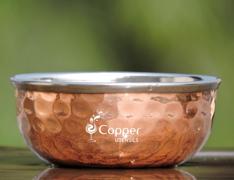 High Quality Copper Bowl with Steel Inner For Serving at Restaurant Hotel  and as Gift Item