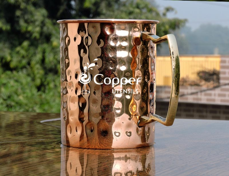 Hand Crafted Copper Hammered Mug