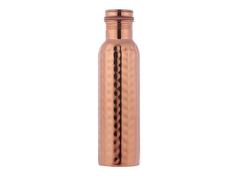 Leak Proof Hammered Pure Copper Bottle 600 ML for Kids