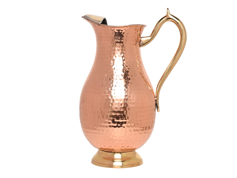 Mughlai Style  High Quality Handmade Copper Jug for Fine Dine in Royal Style