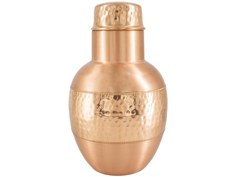 Pure Copper Bedside Water Carafe with Tumbler Eco Friendly Reaping Ayurvedic Benefits Capacity 1.8 Liter