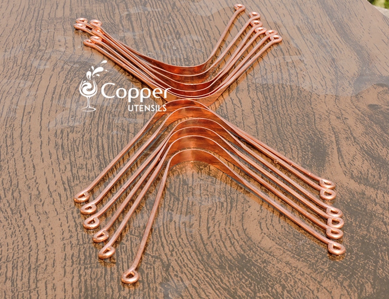 Pure Copper Tongue Cleaner Set of 12