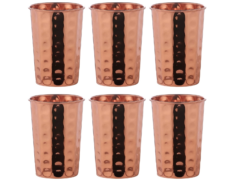 Set of Six Hammered without Dimple Tumbler