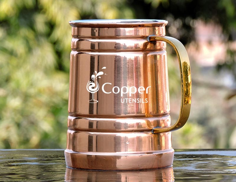 Stainless Steel Copper Plated Tankard Moscow Mule Mug