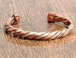 Brass and Copper Magnetic Bracelet to Treat Arthritis