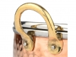 Copper  Stainless Steel Cookware Pot with Glass Lid with Golden Handles