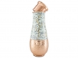 Copper Carafe Made of Pure Copper for Ayurveda Health Benefits Long Neck Capacity 1.8 Liter Printed