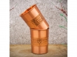 Copper Tumbler Set of 2 Hammered and Plain 250 Ml Capacity Straight