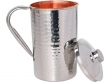 Copper and Stainless Steel Jug  Outer Stainless Steel and Inner Copper Jug For Ayurveda Health Benefits Hammered Pattern
