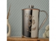 Copper and Stainless Steel Jug with Floral Design