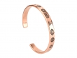 Handcrafted 7 Chakra Copper Cuff with Symbols