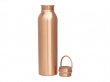 Plain Copper Matte Finish Water Bottle With Carrying  Handle