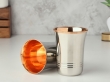 Premium Stainless Steel Tumblers with Copper Rim - Set of 2