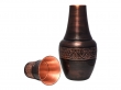 Pure Copper Bedside Water Carafe with Tumbler Capacity Etching Pattern 1.4 Lt