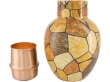 Pure Copper Bedside Water Carafe with Tumbler Eco-Friendly Reaping Capacity 1.8 Liters