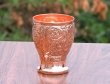 Pure Copper Floral Pattern Embossed Tumbler