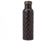 Pure Copper Hexa Design Water Bottle Brown