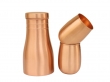 Pure Copper Plain Bedside Carafe with 2 Plain Tumblers