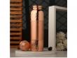 Pure Copper Water Bottle 1000 Ml Hammered and Plain Pattern