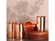 Set of Four Plain Copper Tumblers