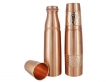 Set of Pure Copper Water Bottle with Tumblers Set 1000 ML Capacity