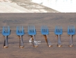 Set of Six Copper Plated Stainless Steel Forks