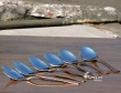 Set of Six Copper Plated Stainless Steel Spoons