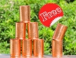 Set of Six Hammered Copper Glasses-Get 2 glasses FREE with this Set