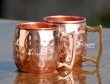 Set of Two Hand Hammered Copper Mini Mugs