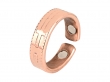 Copper Magnetic Ring with Cross Magnets-Adjustable Open Band