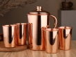 Copper Plain Pitcher with 4 Tumblers Ayurvedic Health Drinkware