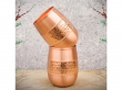 Copper Tumbler Set of 2 Hammered and Plain 250 Ml Capacity For Ayurveda Health Benefits Barrel