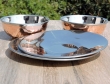 Copper and Stainless Steel Finger Bowl Set