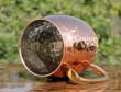 Hammered Stainless Steel Moscow Mule Mug with Copper Plated Exterior