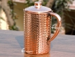Hand Beaten Pure Copper Jug with Lid for Storing Drinking Water