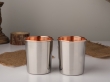 Handcrafted Copper Inner Stainless Steel Tumblers - Set of 2