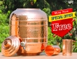 Handmade Pure Copper Water Dispenser with Stainless Steel Tap