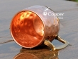 Handmade Pure Solid Copper Vodka Hammered Mug