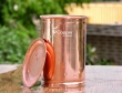 Plain Copper Tumbler with Lid for Storing and Drinking Water for Benefits of Ayurveda