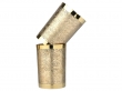 Pure Brass Straight Glass Decorative Tumbler for Serving Water