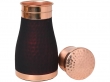 Pure Copper Bedside Carafe For Ayurveda Health Benefits Capacity 1 Liter Dark Cherry
