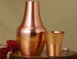 Pure Copper Bedside Carafes Flask with Tumbler