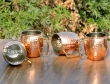 Set of Four Hand Hammered Copper Moscow Mule Mug